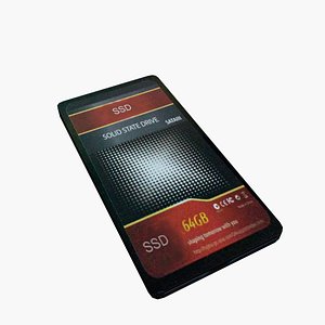 SSD Drive Computer 3D model