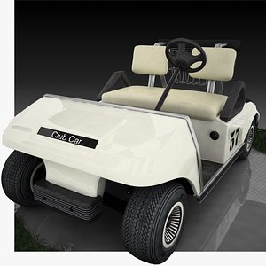 golf cart 3d model