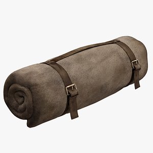 Vintage sleeping pad - wool 3D