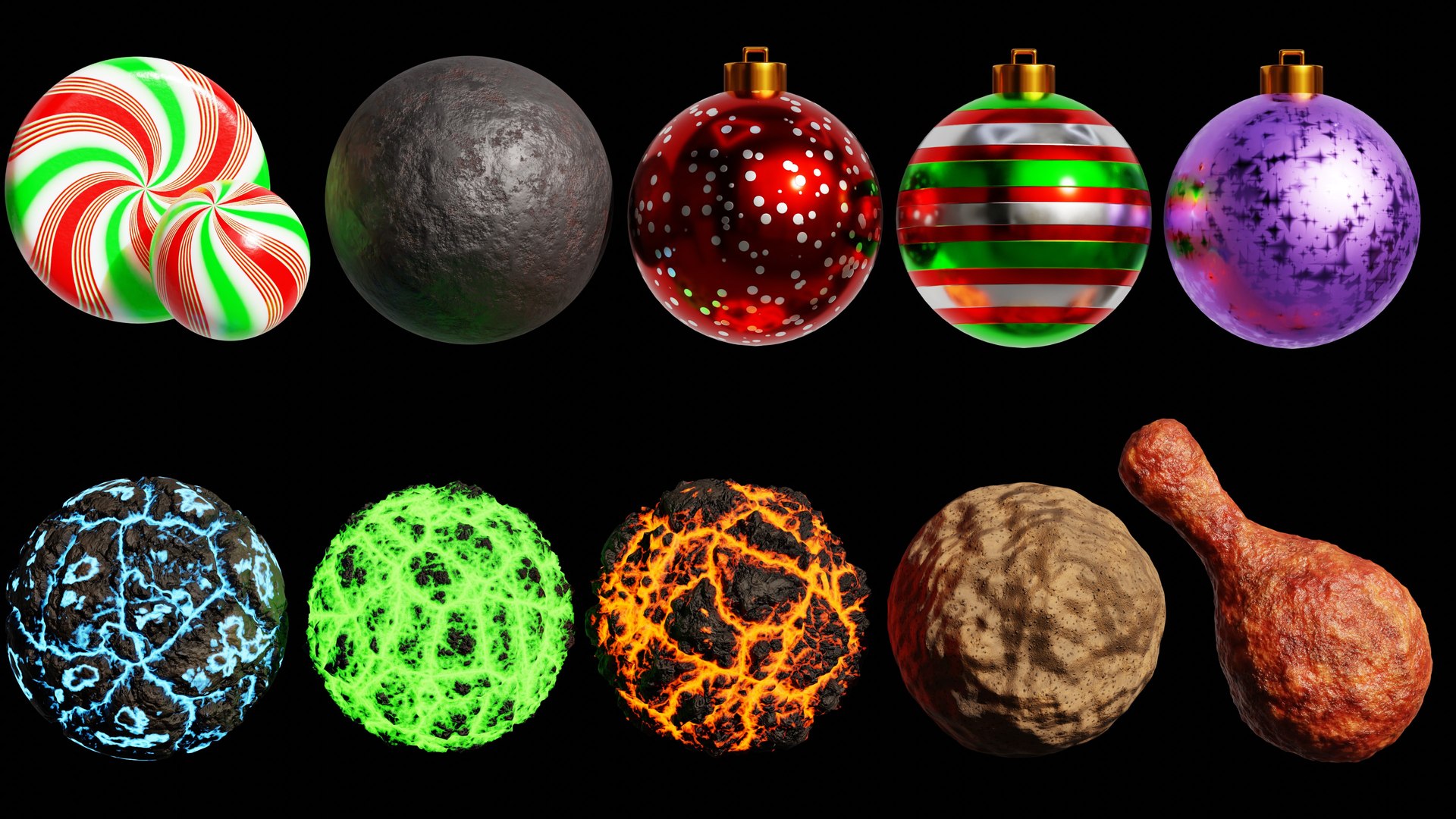 3D Blender Procedural Material Pack 17 - TurboSquid 2176955