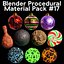 3D Blender Procedural Material Pack 17