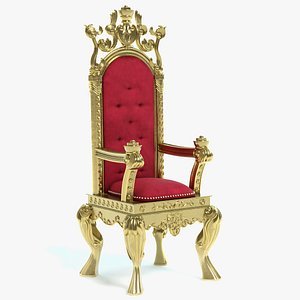 3D throne chair s model