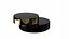 Table basse en verre foncé