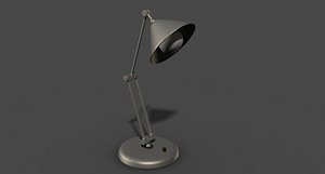 3d desk lamp rig model