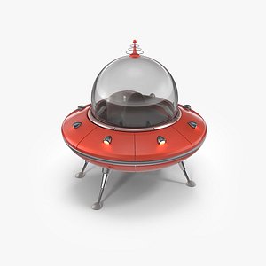 Cartoon Retro UFO