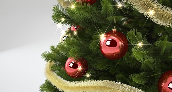 christmas tree 3d c4d