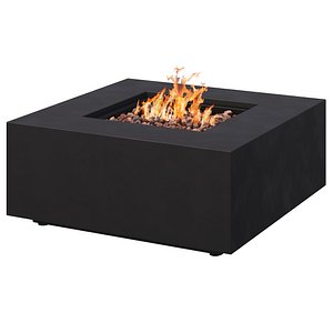 The Natural Gas Outdoor Fire Pit Table 3D model