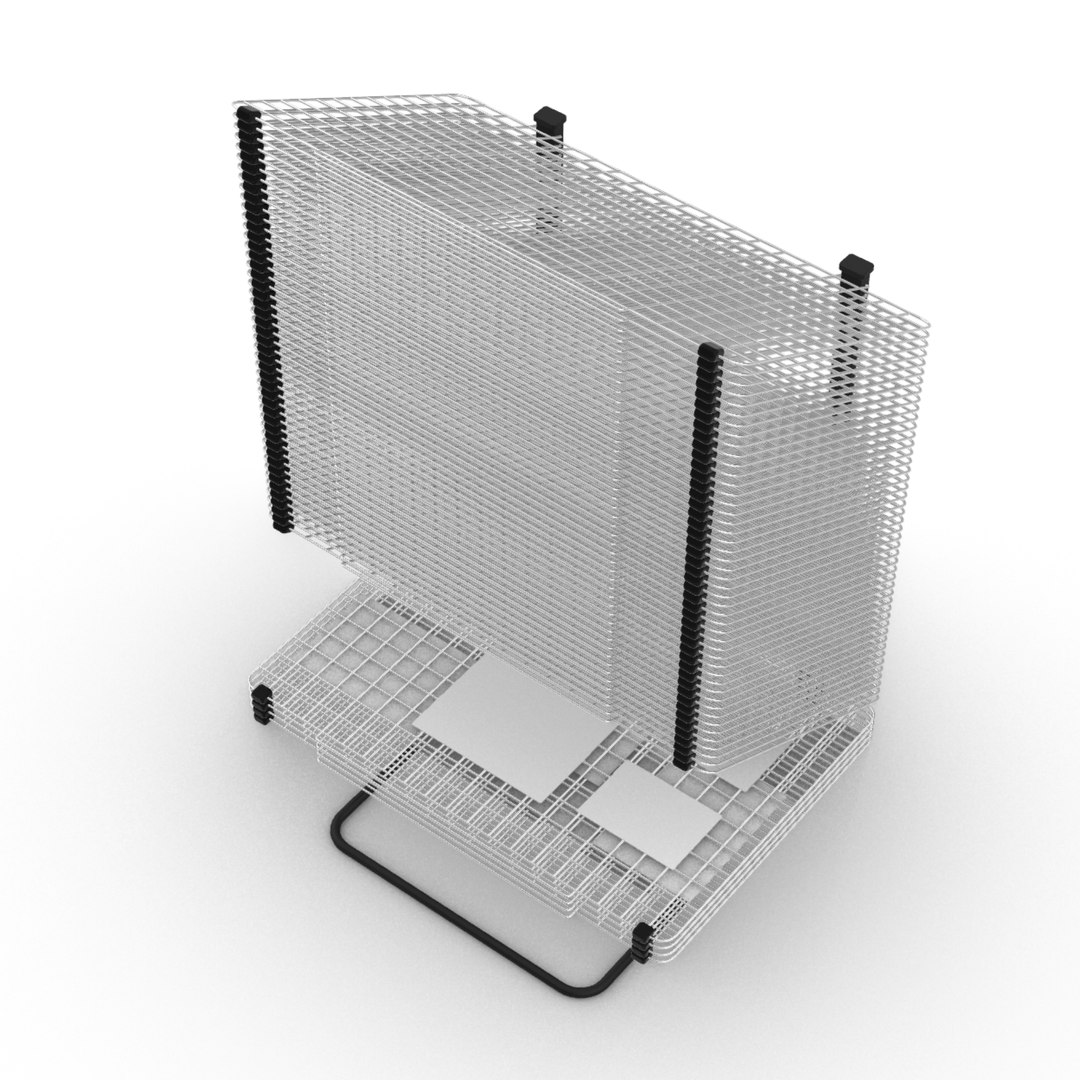 3D Model Printmaking Drying Rack TurboSquid 2040573