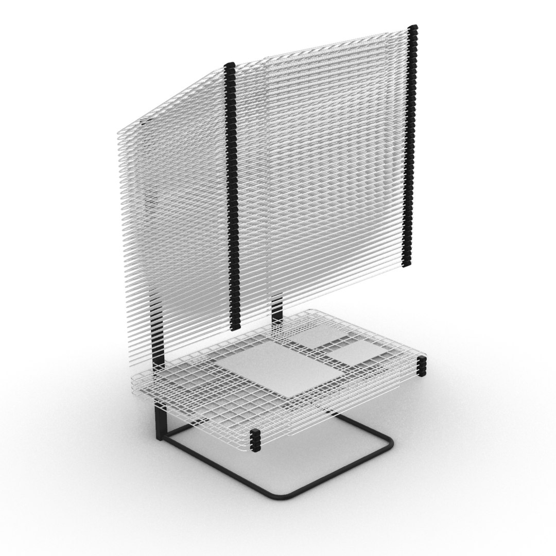 3D Model Printmaking Drying Rack TurboSquid 2040573
