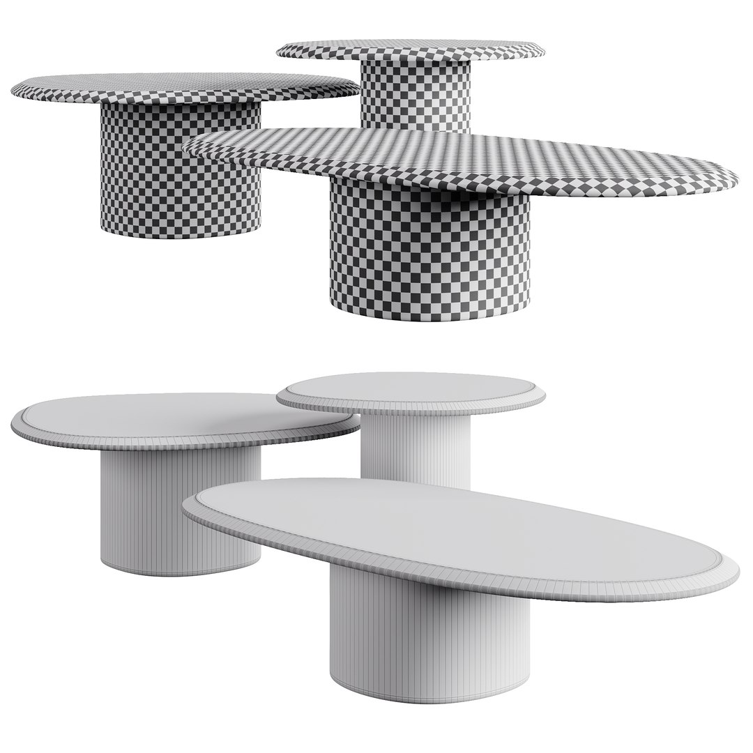 Carpanese Home Pebble Coffee Table Rising Collection Model - TurboSquid ...