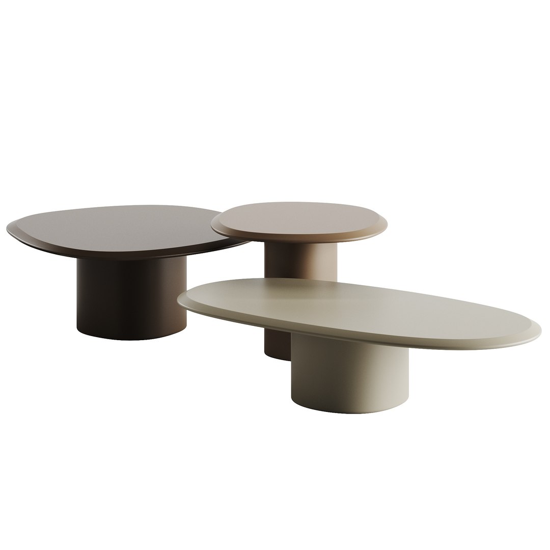 Carpanese Home Pebble Coffee Table Rising Collection Model - TurboSquid ...