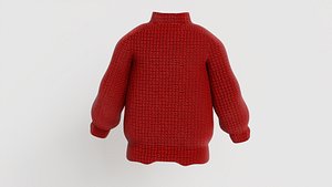 Sweater Long Sleeve Round High Neck Loose Warm