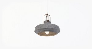 3D model industrial metal pendant lamp