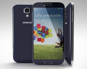 3d white samsung galaxy siv model