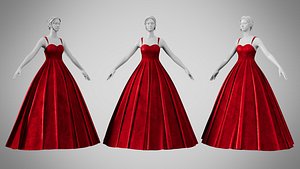 Dress 49 Ruby Velvet