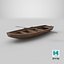 Norwegian Pram Boat Low-poly PBR