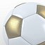 Soccerball SuperHighPoly white gold