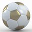Soccerball SuperHighPoly white gold