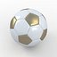 Soccerball SuperHighPoly white gold