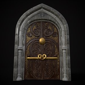 Regal Castle Door 3D model
