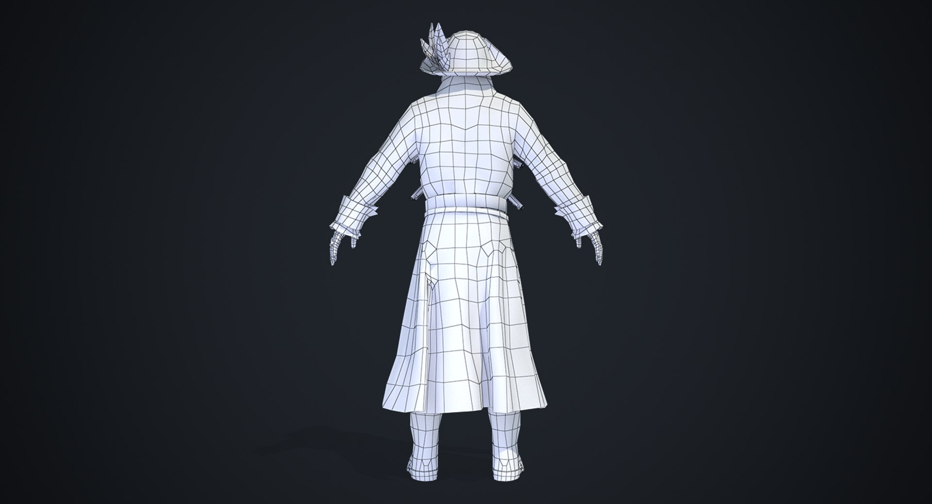Real-time Rigged Blue Captain 3D Model - TurboSquid 1244569