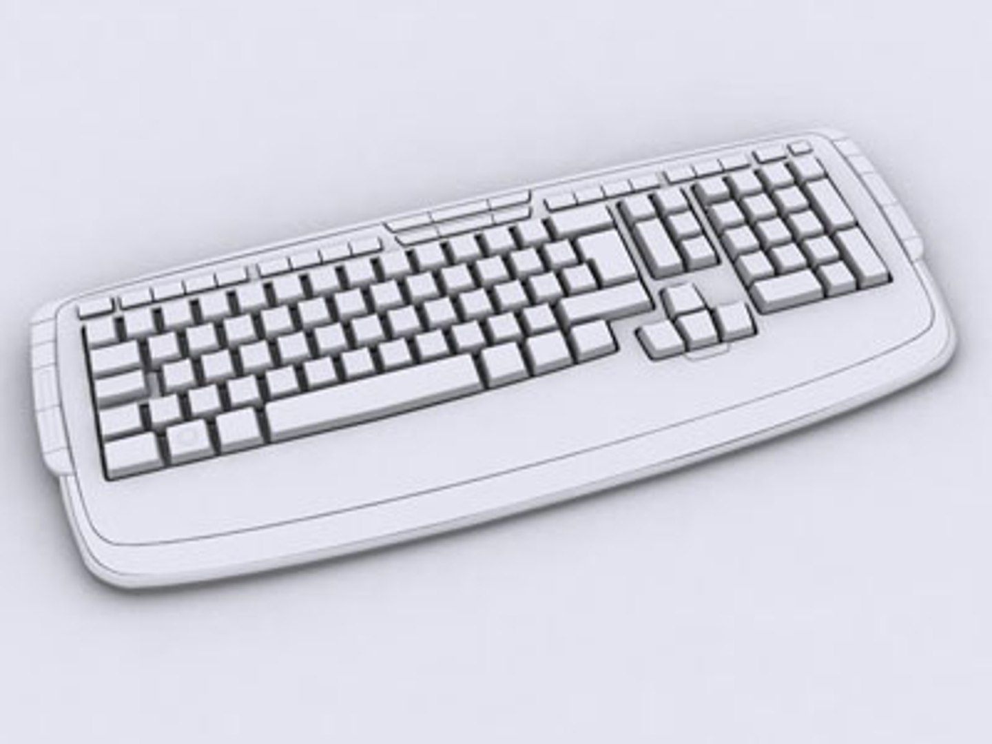3d Model Logitech Lx 710 Keyboard