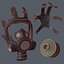 gas mask 3D model