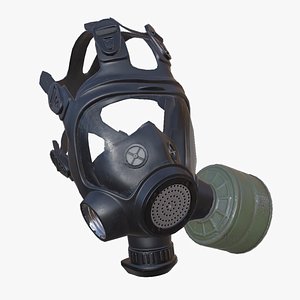 Gas mask Low-poly