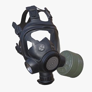 Gas mask Low-poly