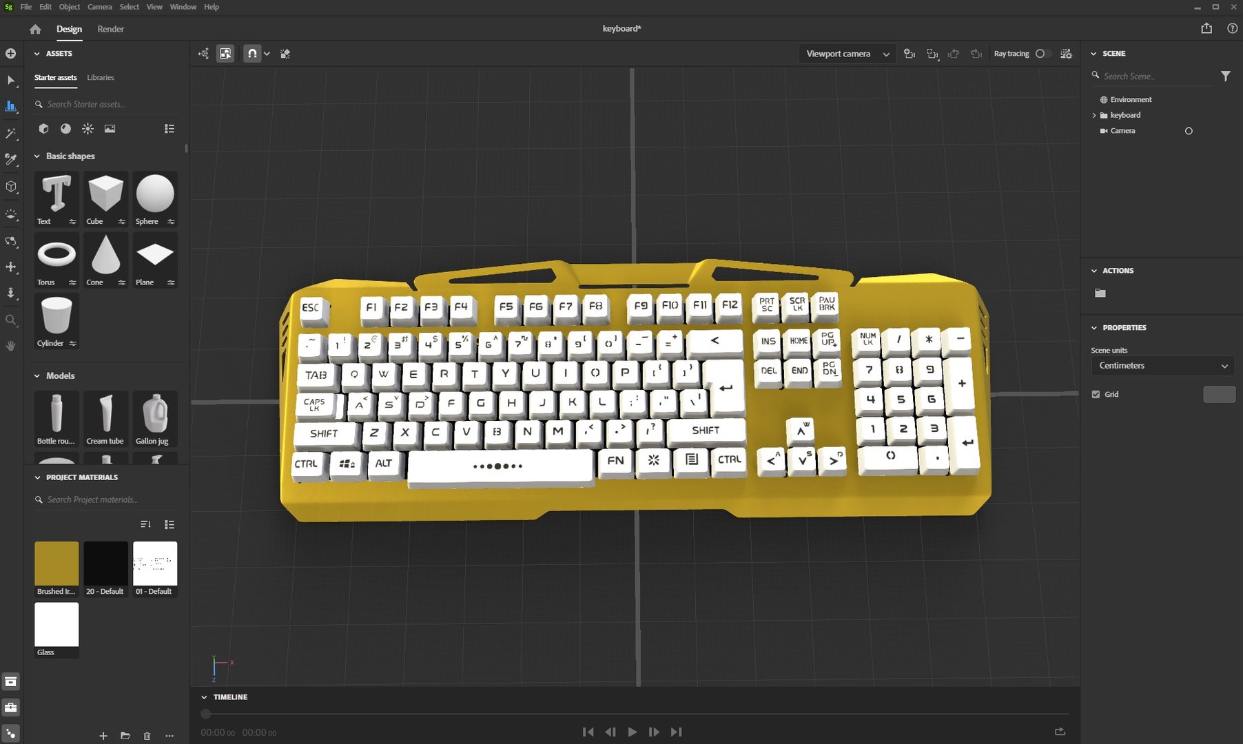 Mechanical Keyboard 3D - TurboSquid 2259246