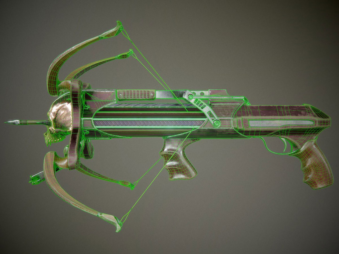 3d Crossbow Animation Ready Model