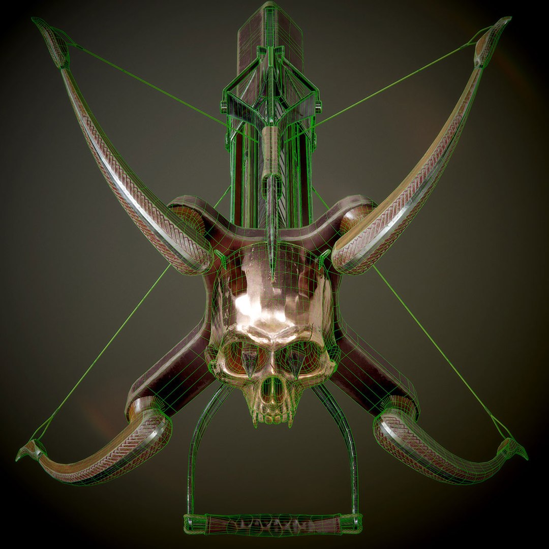 3d Crossbow Animation Ready Model