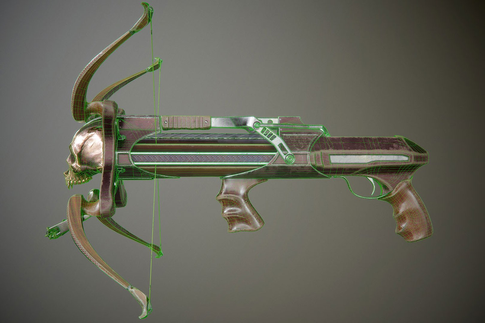 3d crossbow animation ready model