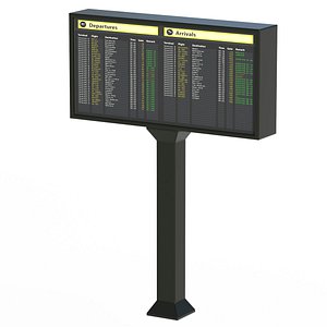 Airport Departures Sign