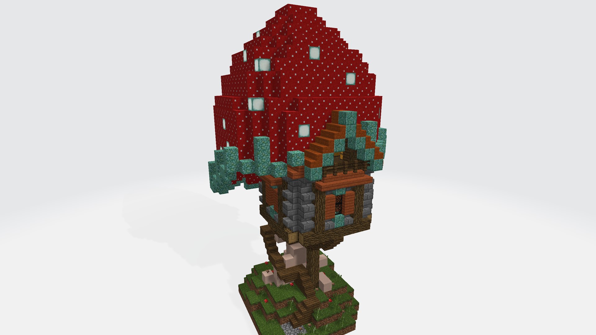mushroom house 3D https://p.turbosquid.com/ts-thumb/hp/Gsgrow/KZ/mushroomhouseminecraft00123456/png/1781076420/1920x1080/fit_q87/445be538cb1e1106ba8f1746fb7546b5fd6a87d0/mushroomhouseminecraft00123456.jpg