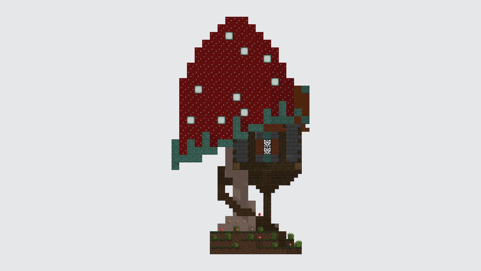 mushroom house 3D https://p.turbosquid.com/ts-thumb/hp/Gsgrow/WO/mushroomhouseminecraft0012345678/png/1781076421/1920x1080/fit_q87/e3d863227f925d8a81e9304437af6d71b7631896/mushroomhouseminecraft0012345678.jpg