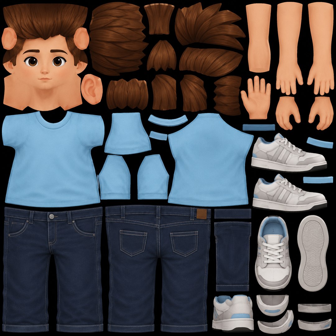 Stylized Cartoon Teen Boy Character Rigged  Animated Game Ready 3D Character 3D model https://p.turbosquid.com/ts-thumb/hp/IH7Lx8/GQ/uv99/png/1785088813/1920x1080/fit_q87/86de5476e0a1234dfccc2e3a70e6111ce99efcfe/uv99.jpg