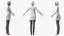 Elderly Lady in Casual Clothes Rigged