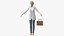Elderly Lady in Casual Clothes Rigged