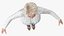 Elderly Lady in Casual Clothes Rigged