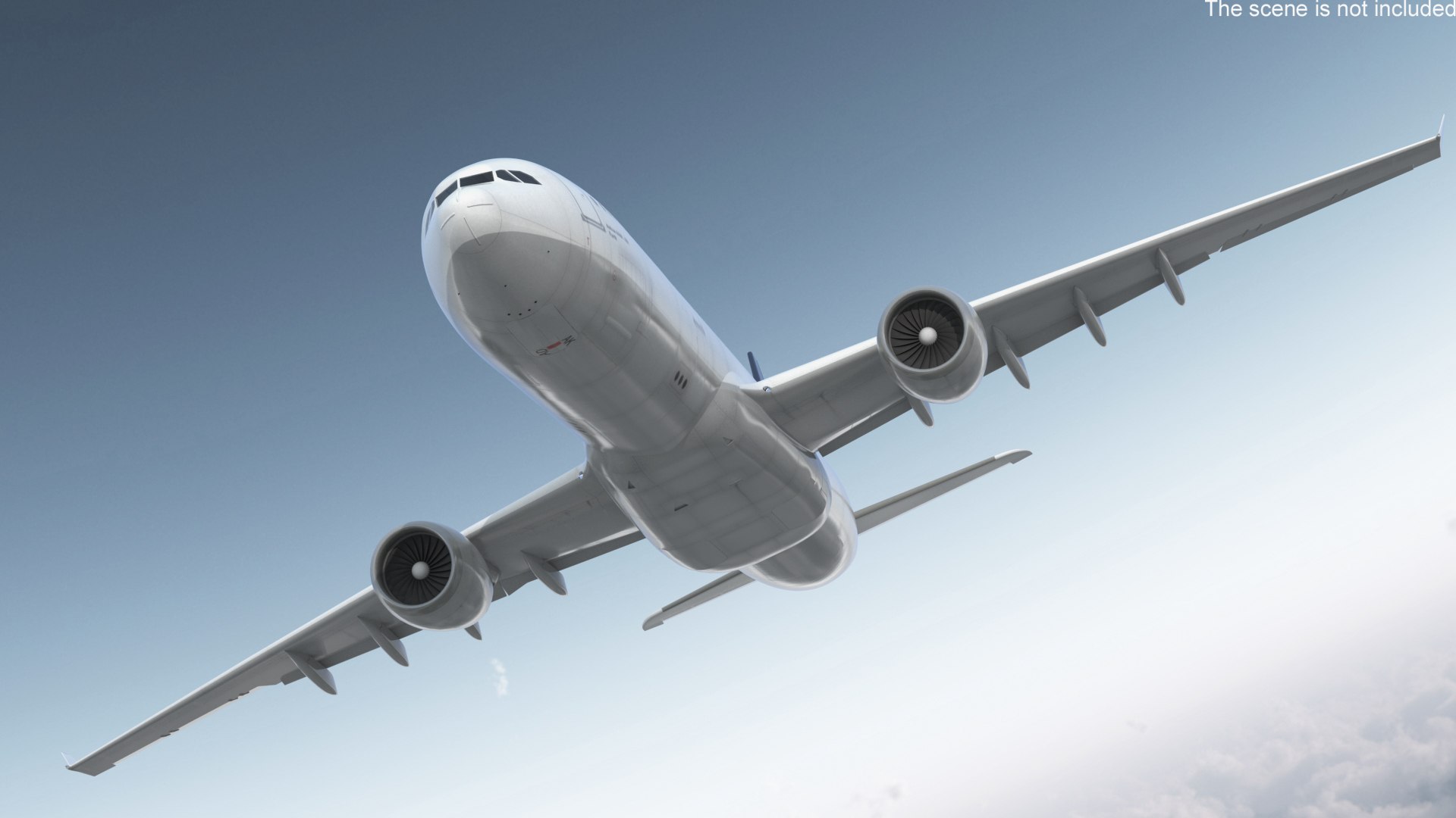 Lufthansa Airbus A330-300 Rigged for Cinema 4D 3D model preview
