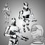 robot soldier concept rig human 3D