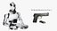 Concepto de soldado robot