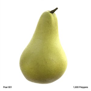 3d fruit pear model