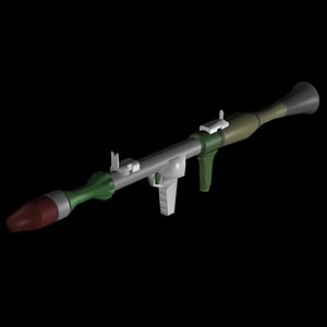 3d rpg rocket grenade launcher