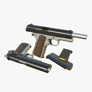 Low Poly Gun - Colt M1911