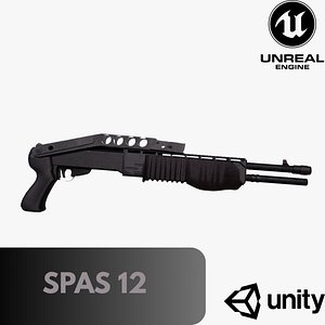 SPAS 12 Shotgun 3D model