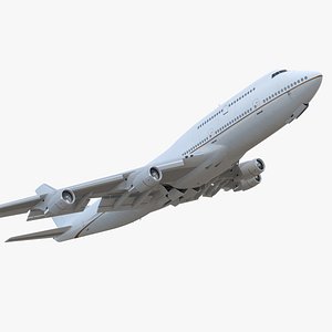 boeing 747-400er generic rigged 3D