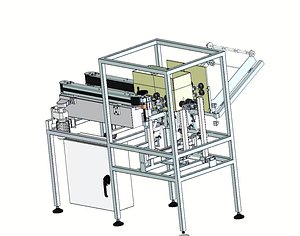 3D Automatic Carton Erector and Box Folding Sealing Machine 3D CAD Model model