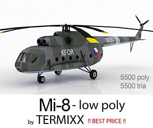 helicopter mi-8 czech 3d model